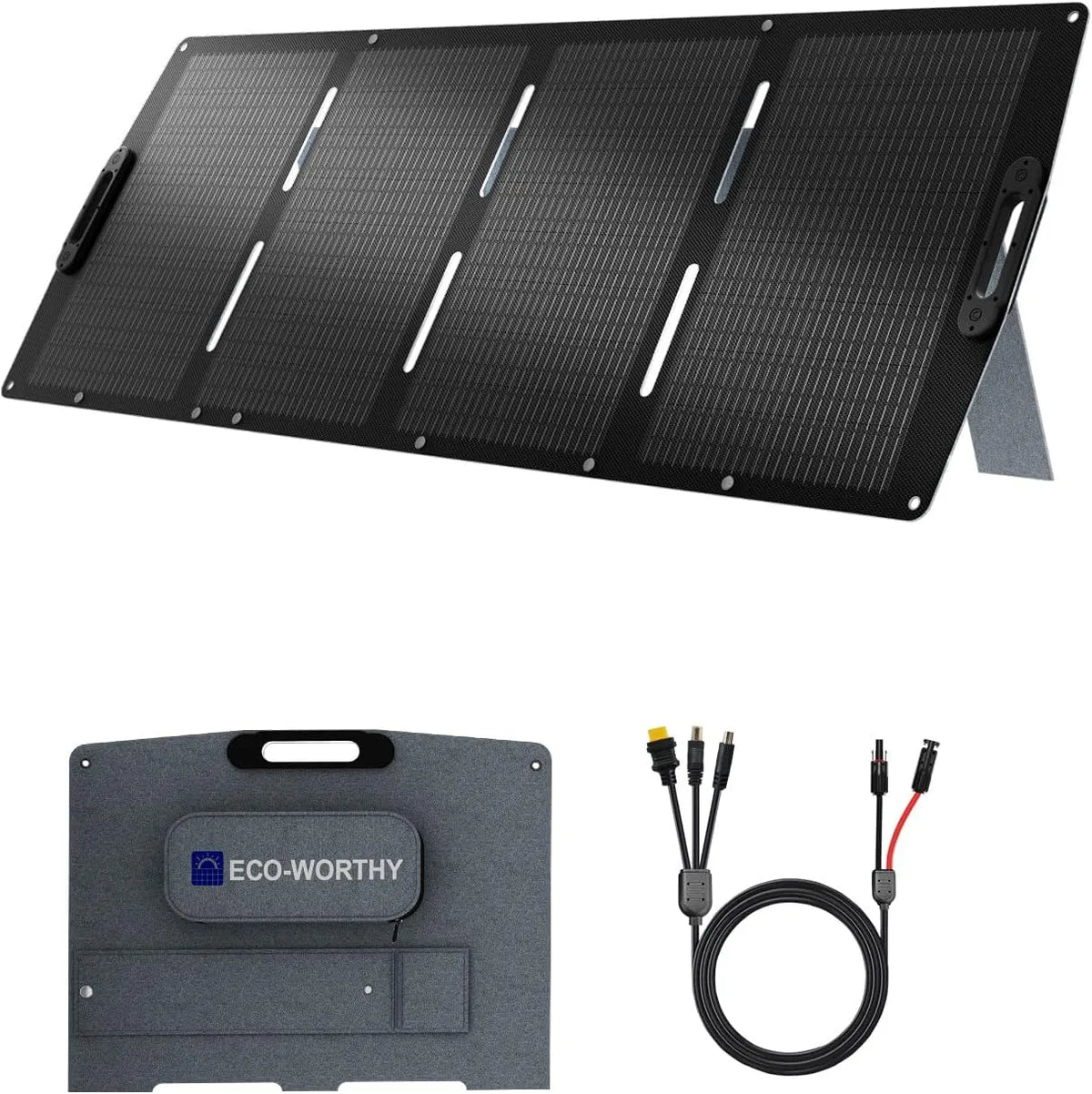 ECO-WORTHY XT60 Pannello solare e modulo fotovoltaico, 200W, per campeggio e camper, monocristallino