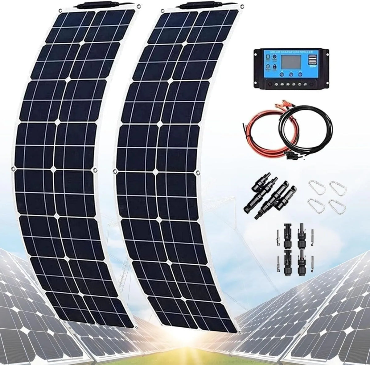Pannello solare e modulo fotovoltaico, 200 W, monocristallino, 400 W, 800 W, 400W, per campeggio e camper