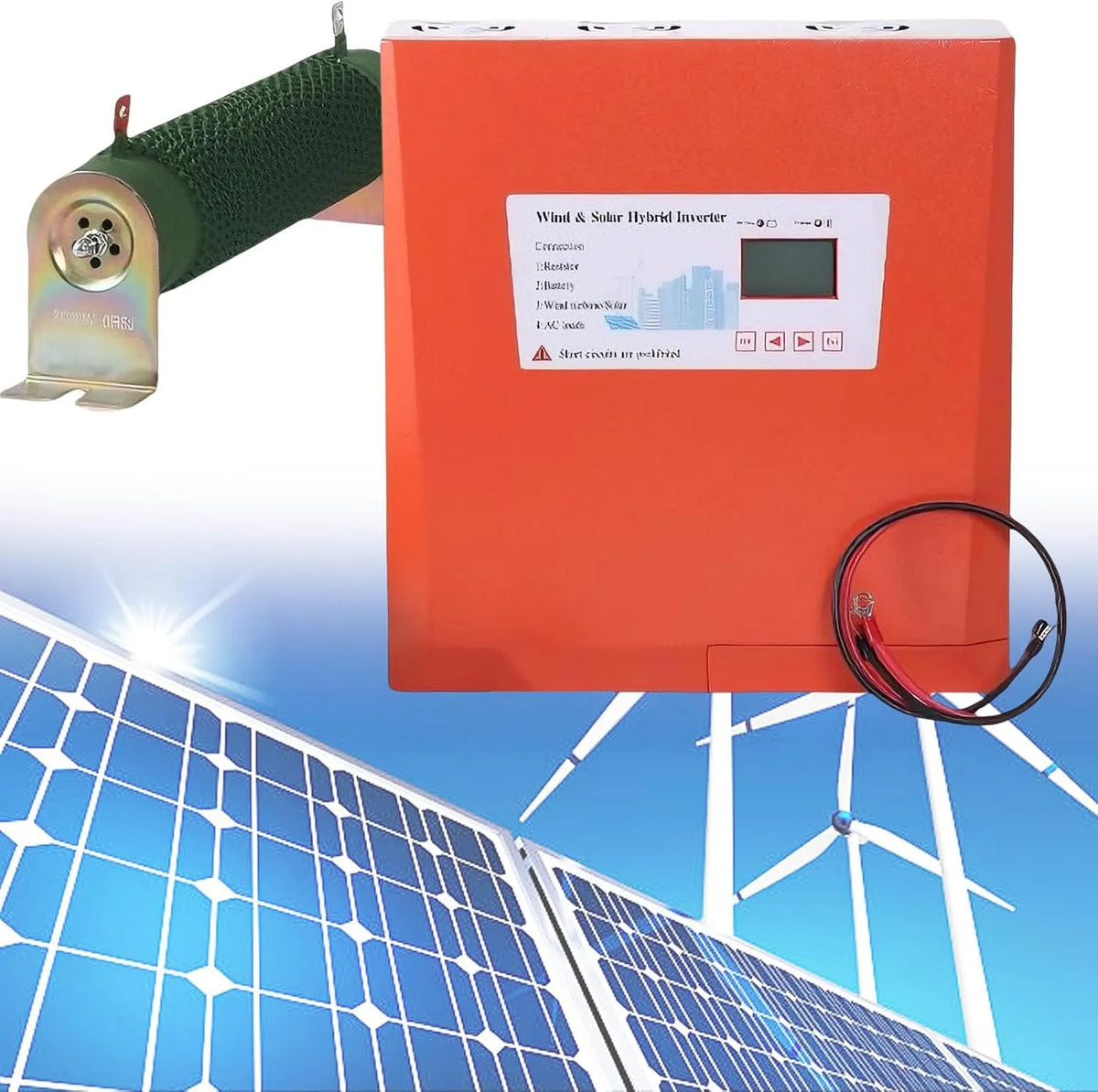 Inverter solare ibrido e inverter con regolatore MPPT, 1000 W, 12 V, alimentazione solare, 24 V, 48 V