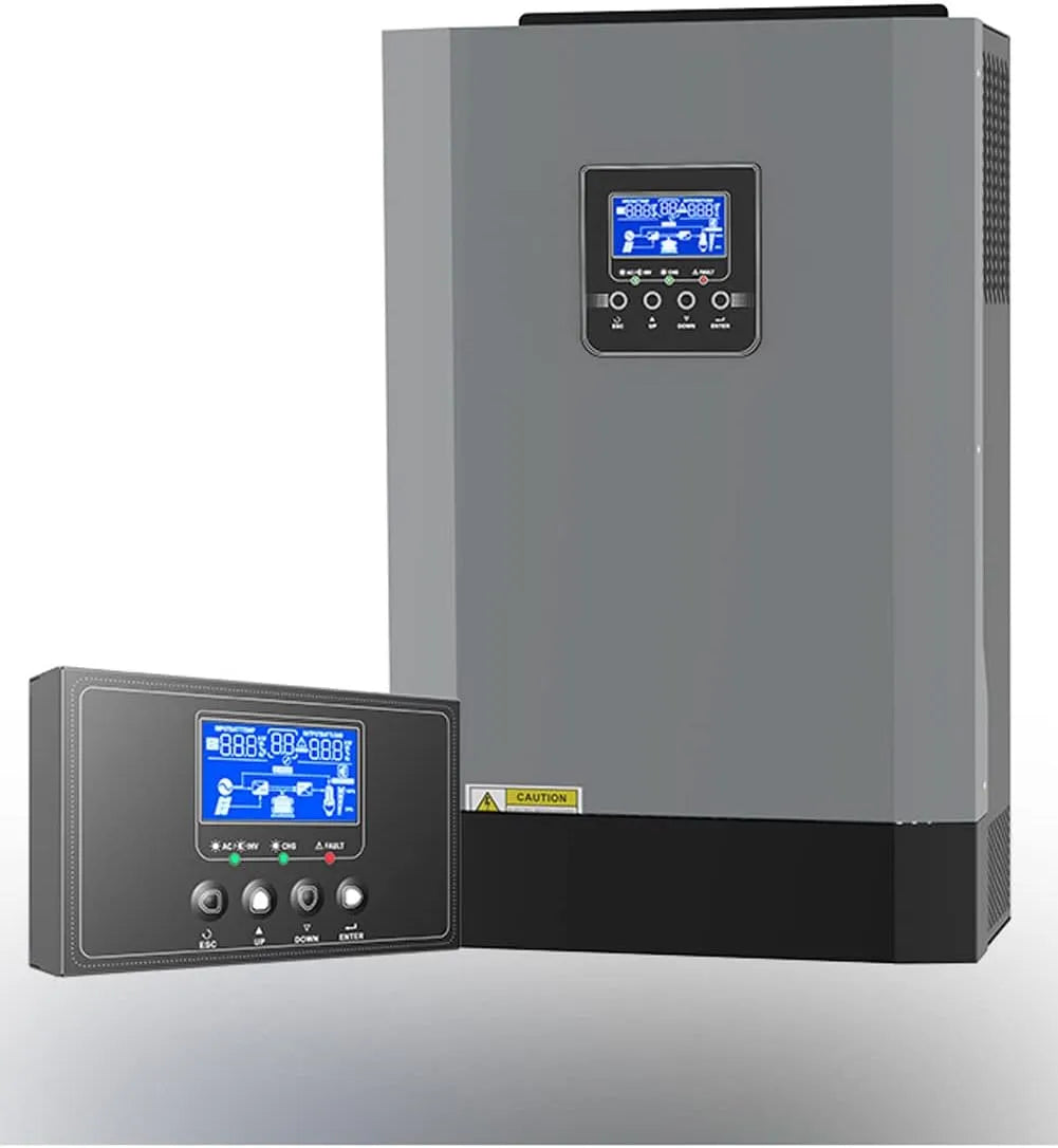 Inverter solare ibrido e inverter con regolatore MPPT, 5,5 kW, 48 V, 500 V, 220 V, alimentazione solare, onda sinusoidale pura