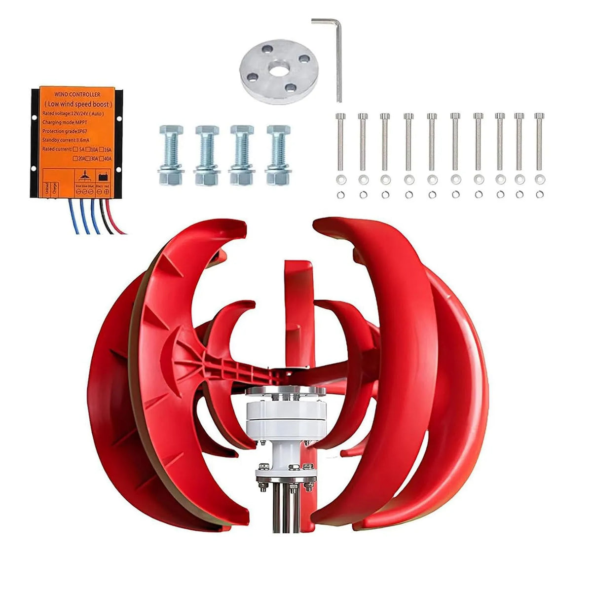 Generatore eolico e turbina eolica, 100W, 300W, 500W, 12V, per irrigazione del giardino