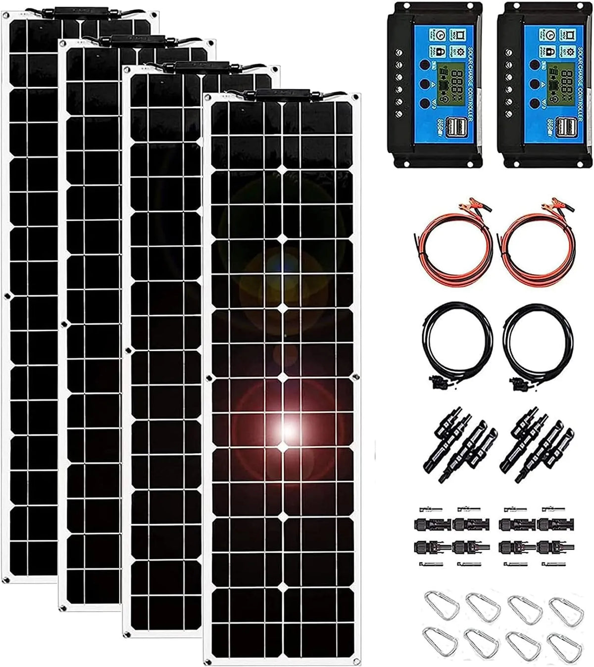Pannello solare e modulo fotovoltaico, 200 W, monocristallino, 400 W, 18 V, 10a