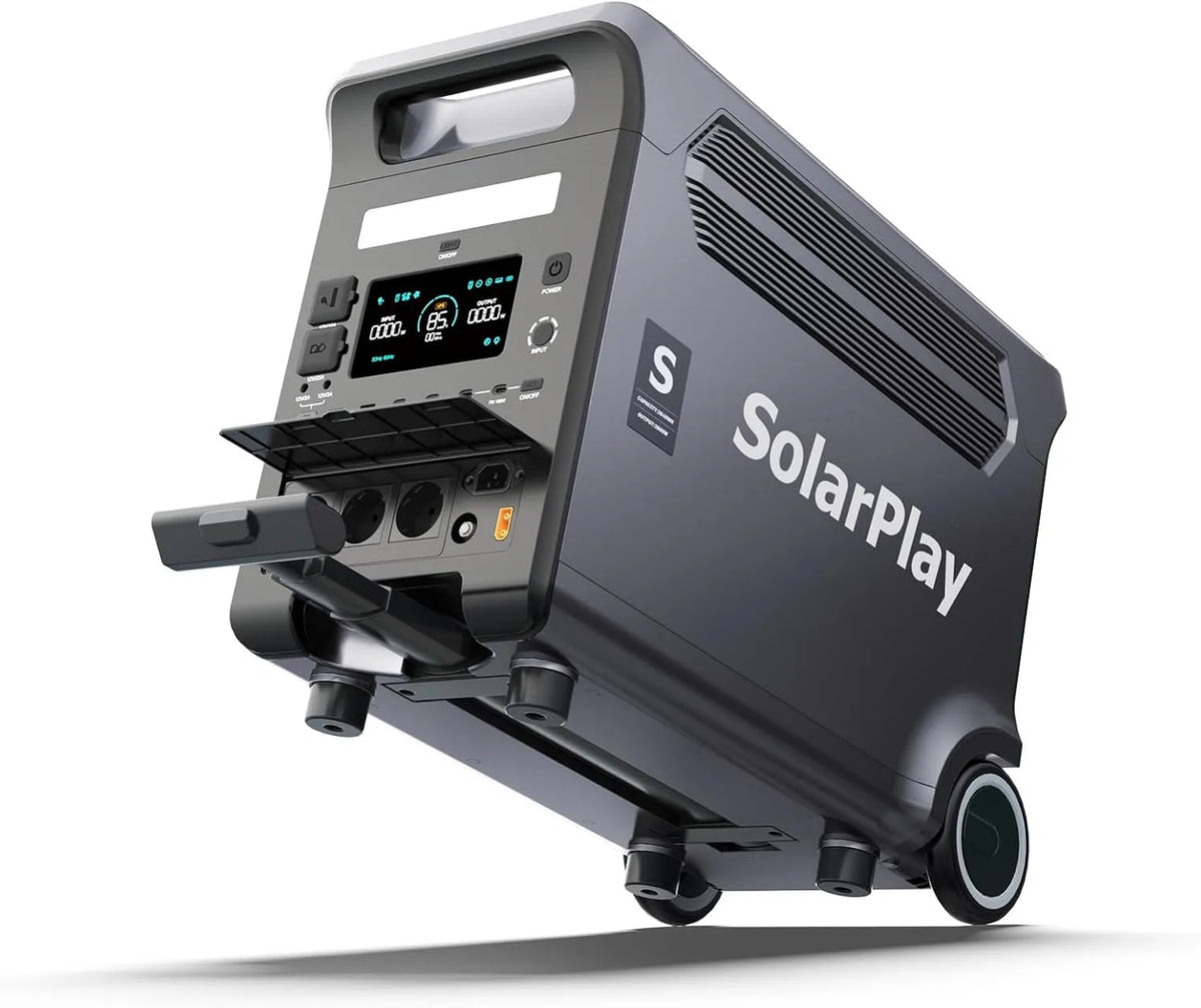 SolarPlay Q3600 Power station portatile e generatore solare, con batteria, 3840 Wh, 3600 W, 5500 W, alimentazione solare