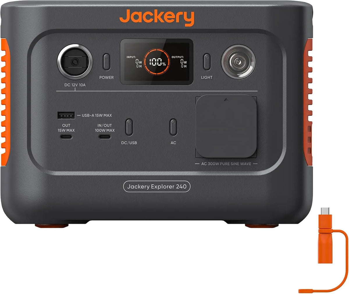 Jackery E240 Power station portatile e generatore solare, con USB-C