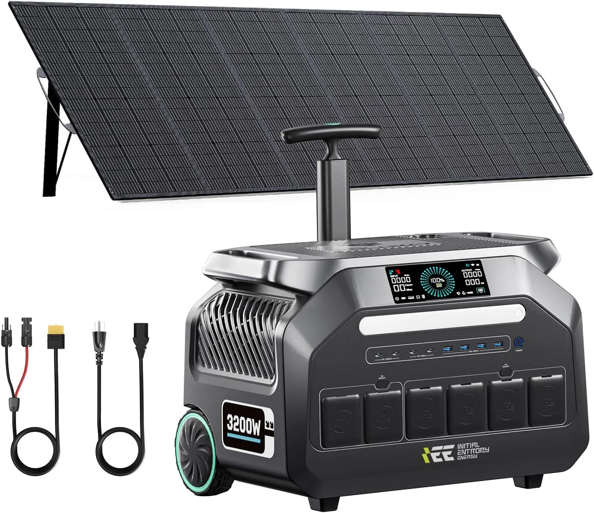 Portatile P3200 Power station portatile e generatore solare, con batteria, 2048Wh, 3200W, 500W, alimentazione solare, per campeggio e camper