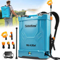 Irroratore a pressione e pompa a spalla, 8,3 Bar, 4000mAh, 16 Litri, per irrigazione del giardino
