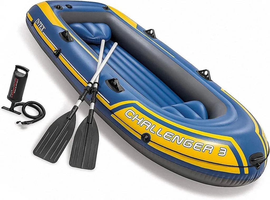 TIST Canoa Gonfiabile per 13 Persone con Pompa e Remi per Adulti e Bambini