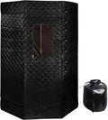 Sauna a vapore portatile: design portatile, uso domestico, 90 x 90 x 180, 3 l, nero