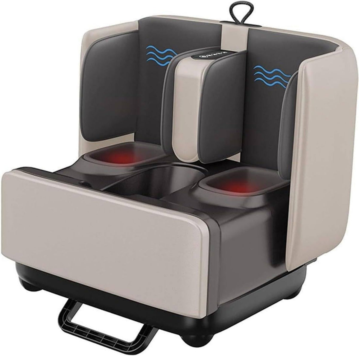 Massaggiatore elettrico – massaggio Shiatsu, funzione riscaldante, per piedi e gambe, con riscaldamento, bianco