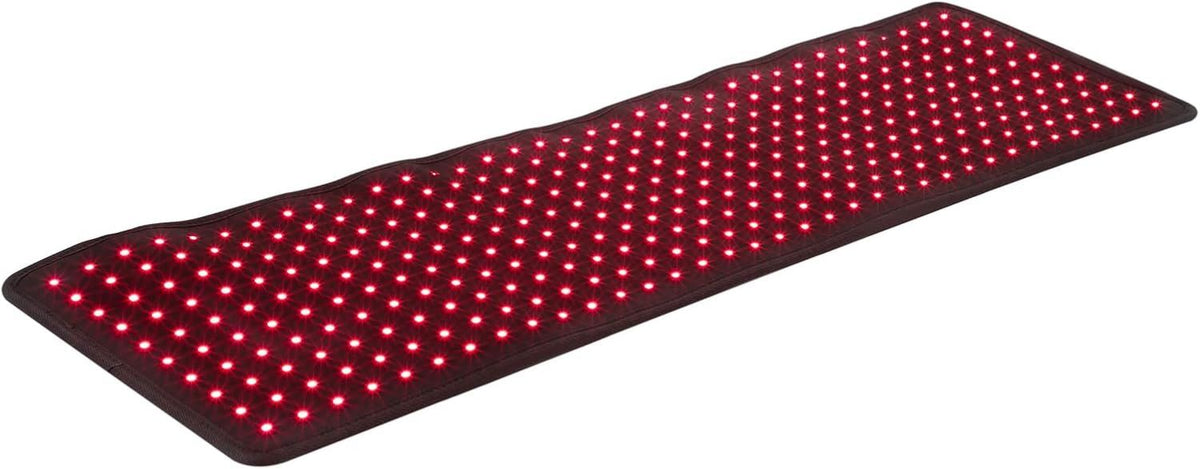 Tappetino terapeutico a luce rossa con timer – allenamento total body, 89 x 28 cm, 8 mm, rosso