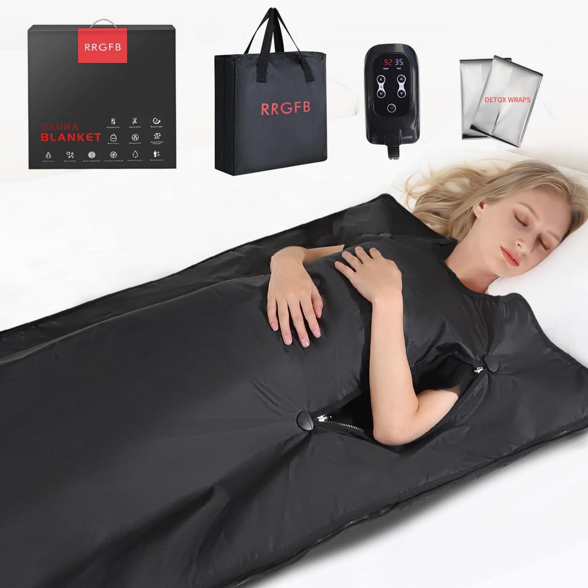 Coperta sauna a infrarossi - con timer, design portatile, 8 m, 70 °C