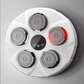 Macchina da boxe musicale – montaggio a parete, connettività Bluetooth, bianco