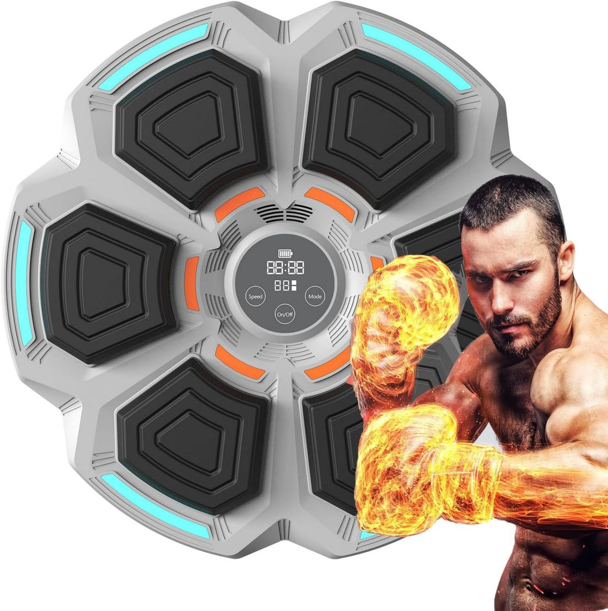 Macchina da boxe musicale - grigio