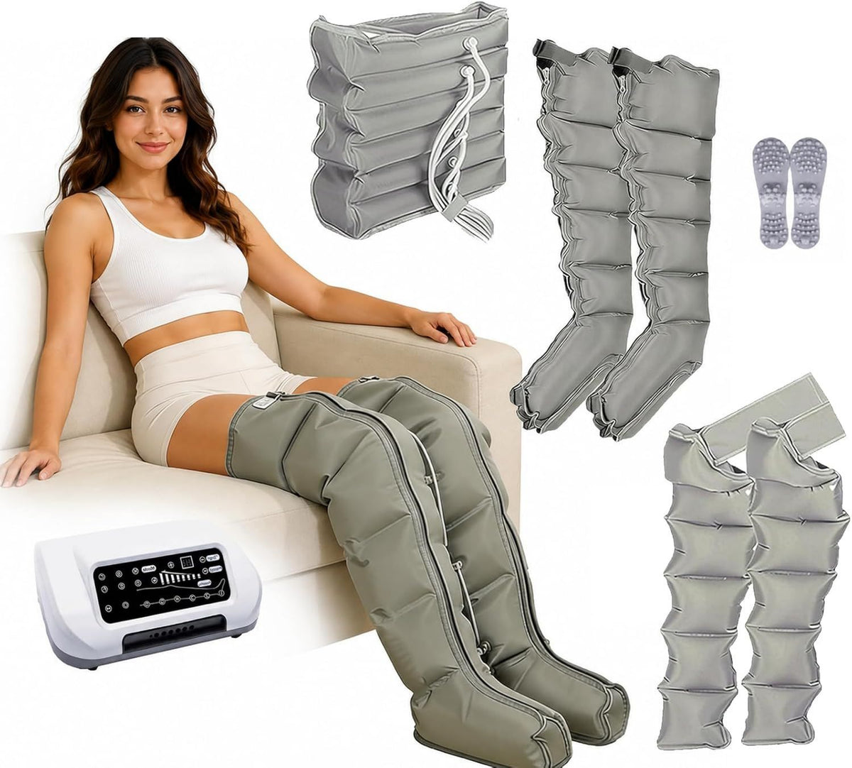 Stivali per pressoterapia – massaggio a compressione d'aria, 6 Camere