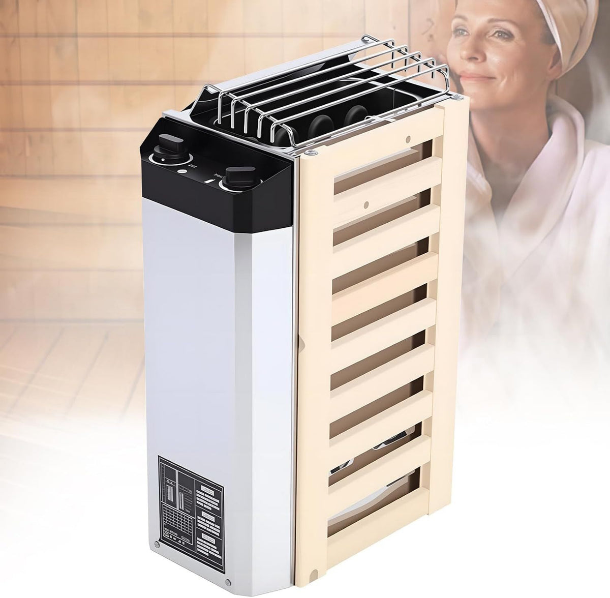 Stufa per sauna: struttura in legno, struttura in acciaio, in acciaio inox, uso domestico, 6 KW, 220 V