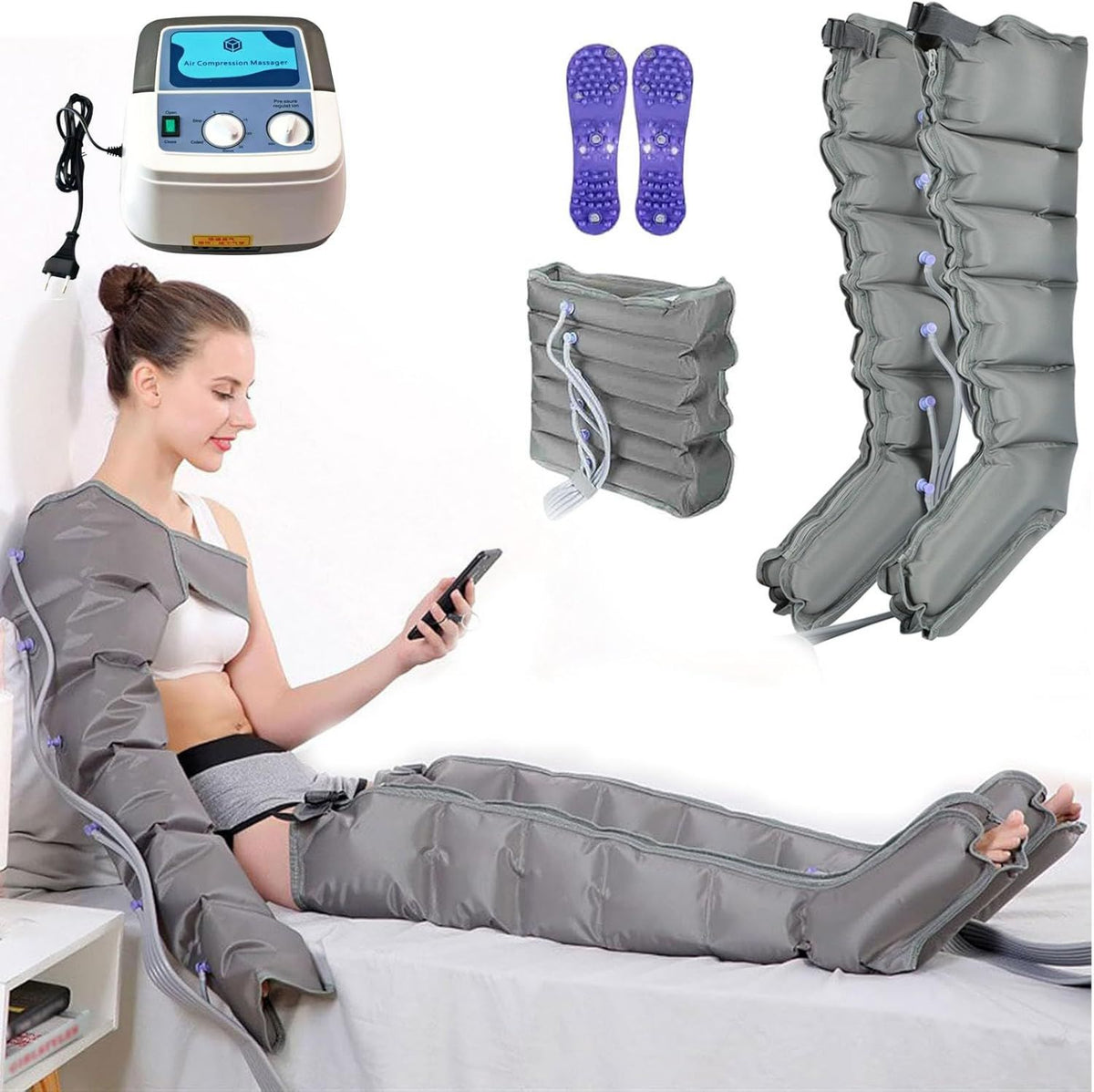 Stivali per pressoterapia - massaggio a compressione d'aria