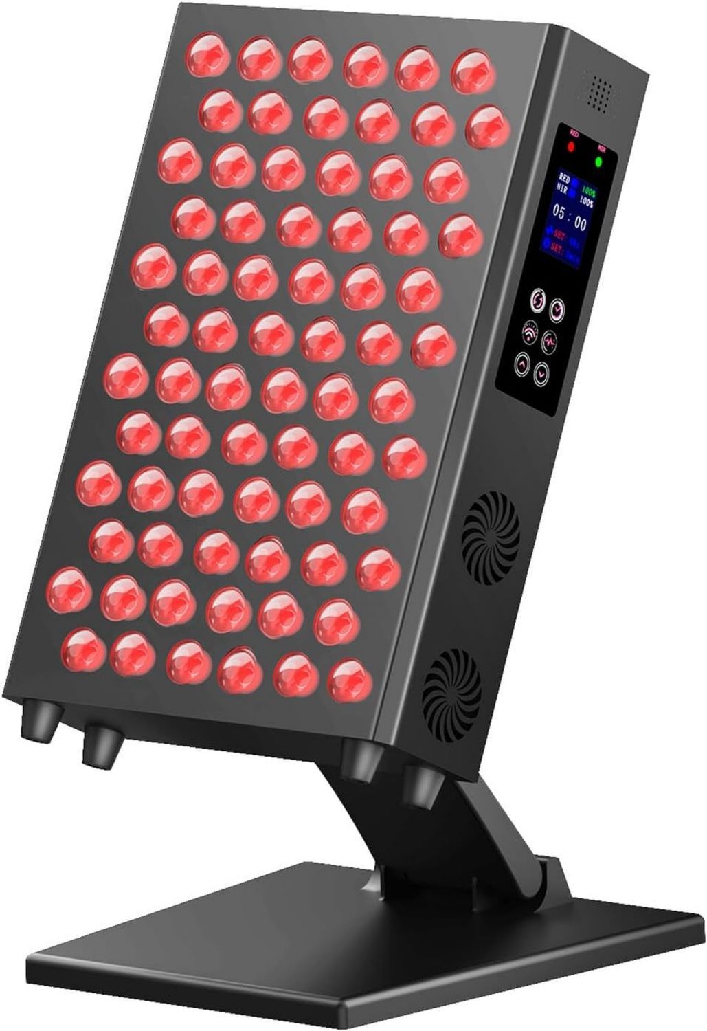 Dispositivo per terapia a luce rossa - display LED, schermo tattile, 660 NM, 850 NM, 72 LED